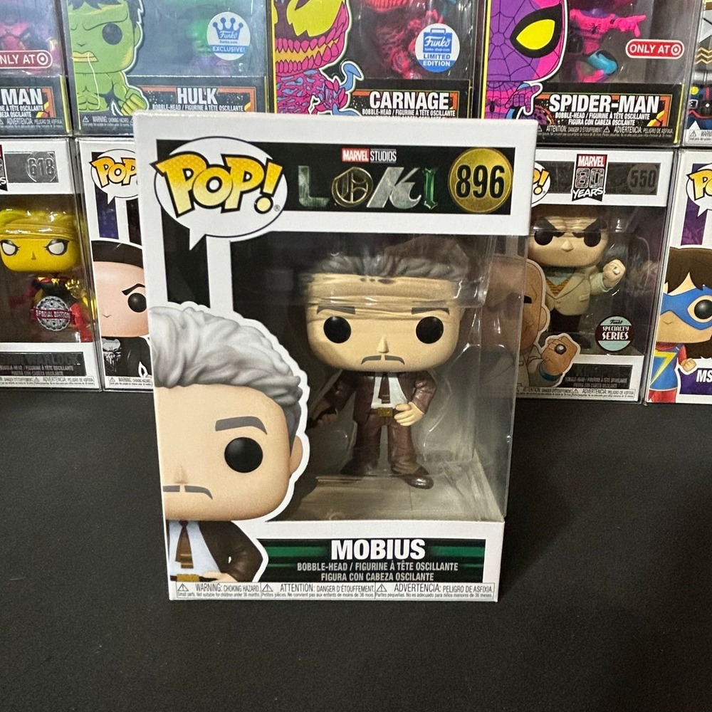 Funko Pop Marvel Loki Mobius 896 Vinyl Bobble-Head Figure Disney MCU Owen Wilson